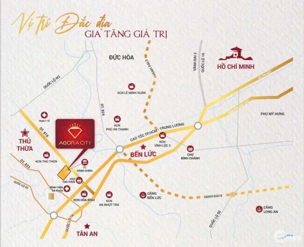 Tiềm năng sinh lời từ Agora City Long An 2